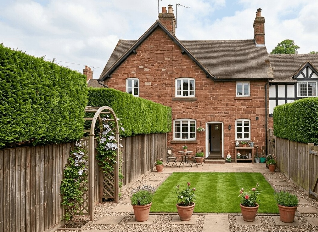 Hedge cutting in Bridgnorth