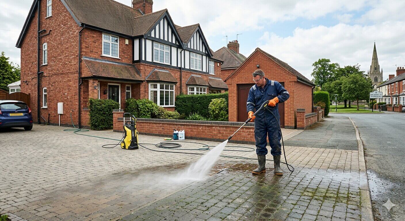 Patio cleaning in Oswestry