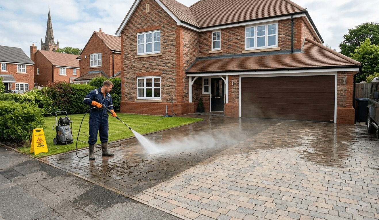Patio cleaning in Shrewsbury